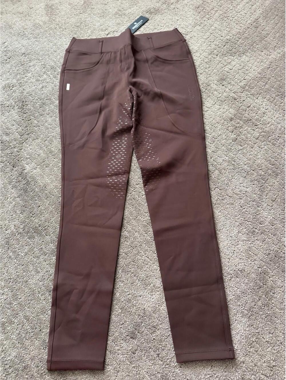 Equestrian Stockholm Dressage Riding Breeches in Merlot Supreme Size Women XL